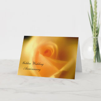 Goldene Rose Goldene Hochzeitskarte Karte
