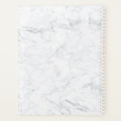 Goldene Rose, goldene Nägel, typografischer Marmor Planer (Rückseite)