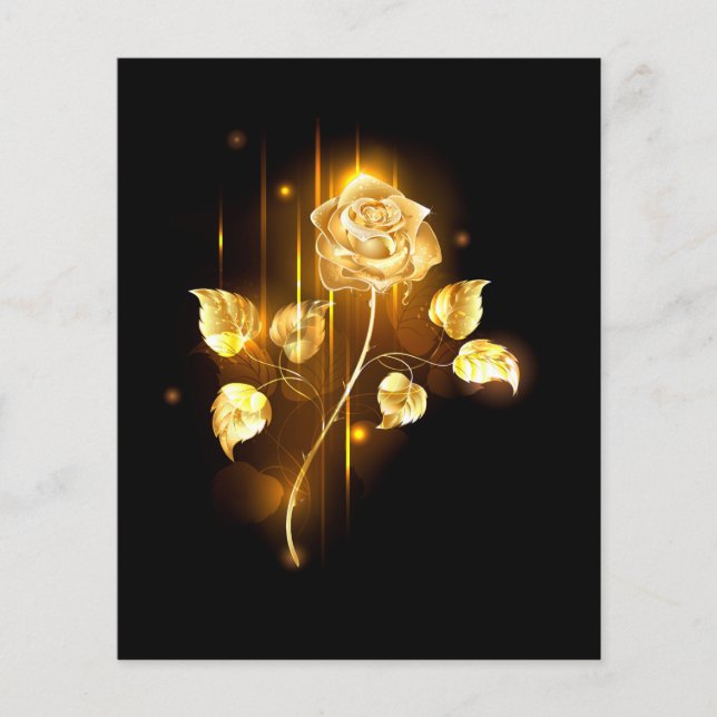 Goldene Rose (goldene Rose) (Vorderseite)