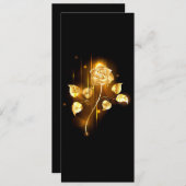 Goldene Rose (goldene Rose) Ankündigung (Vorne/Hinten)