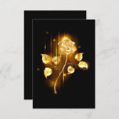 Goldene Rose (goldene Rose) Ankündigung (Vorne/Hinten)