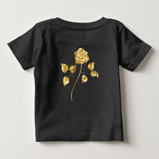 Goldene Rose (goldene Rose) Baby T-shirt (Rückseite)