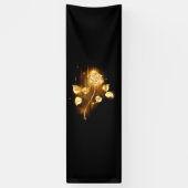 Goldene Rose (goldene Rose) Banner (Vertikal)