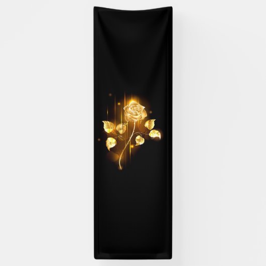 Goldene Rose (goldene Rose) Banner (Vertikal)