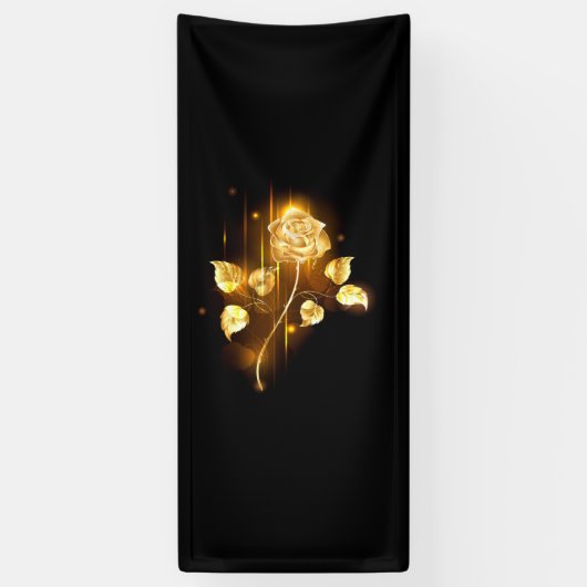 Goldene Rose (goldene Rose) Banner (Vertikal)