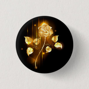 Goldene Rose (goldene Rose) Button