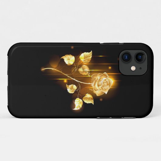 Goldene Rose (goldene Rose) Case-Mate iPhone Hülle (Rückseite (Horizontal))