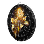 Goldene Rose (goldene Rose) Dartscheibe (Vorderseite rechts)