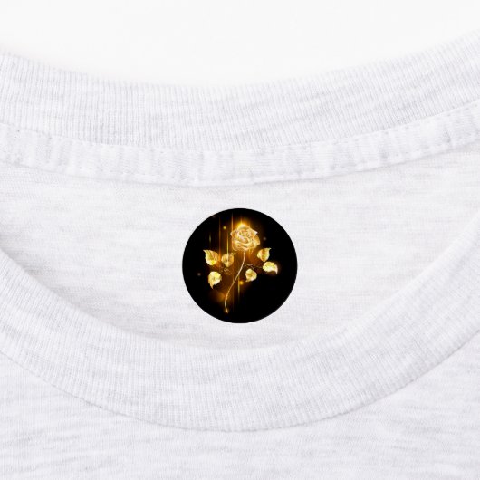 Goldene Rose (goldene Rose) Etiketten (Befestigt)