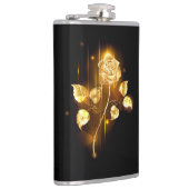 Goldene Rose (goldene Rose) Flachmann (Rechts)