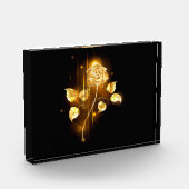 Goldene Rose (goldene Rose) Fotoblock (Links)