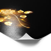 Goldene Rose (goldene Rose) Fotodruck (Ecke)