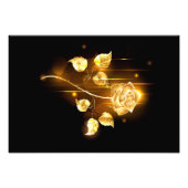 Goldene Rose (goldene Rose) Fotodruck (Vorne)