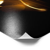 Goldene Rose (goldene Rose) Fotodruck (Ecke)