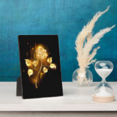 Goldene Rose (goldene Rose) Fotoplatte (Seite)