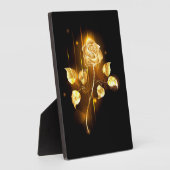 Goldene Rose (goldene Rose) Fotoplatte (Seite)