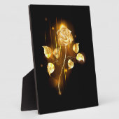 Goldene Rose (goldene Rose) Fotoplatte (Seite)