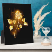 Goldene Rose (goldene Rose) Fotoplatte (Seite)