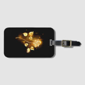 Goldene Rose (goldene Rose) Gepäckanhänger (Vorderseite (Horizontal))