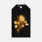 Goldene Rose (goldene Rose) Geschenkanhänger (Vorderseite)