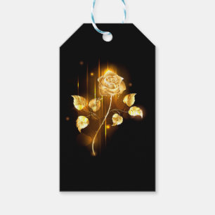 Goldene Rose (goldene Rose) Geschenkanhänger