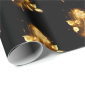 Goldene Rose (goldene Rose) Geschenkpapier (Rolleneckpunkt)