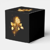 Goldene Rose (goldene Rose) Geschenkschachtel (Rückseite)