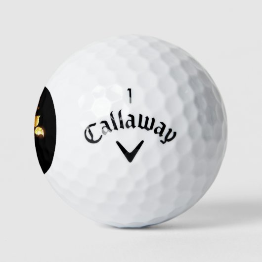 Goldene Rose (goldene Rose) Golfball (Logo)