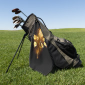 Goldene Rose (goldene Rose) Golfhandtuch (Gras)