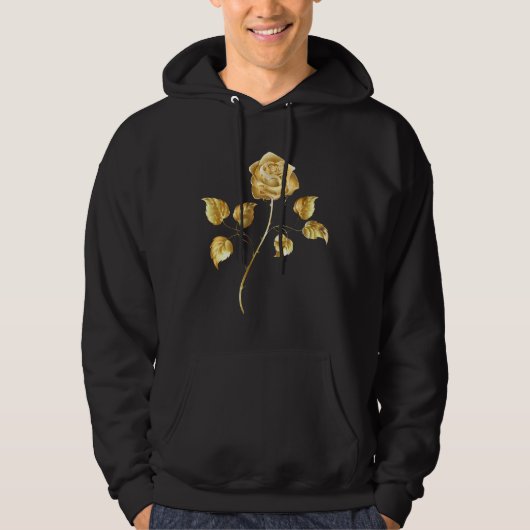 Goldene Rose (goldene Rose) Hoodie (Vorderseite)