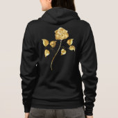 Goldene Rose (goldene Rose) Hoodie (Rückseite)
