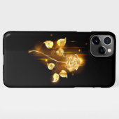 Goldene Rose (goldene Rose) iPhone Hülle (Rückseite (Horizontal))