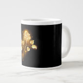 Goldene Rose (goldene Rose) Jumbo-Tasse (Vorderseite Rechts)