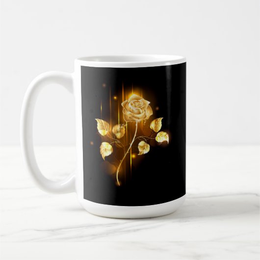 Goldene Rose (goldene Rose) Kaffeetasse (Links)