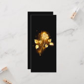 Goldene Rose (goldene Rose) Karte (Vorderseite/Rückseite Beispiel)