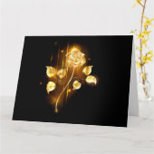 Goldene Rose (goldene Rose) Karte (Gelbe Blume)