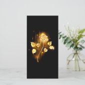 Goldene Rose (goldene Rose) Karte (Stehend Vorderseite)