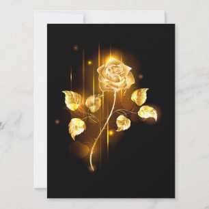 Goldene Rose (goldene Rose) Karte