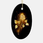 Goldene Rose (goldene Rose) Keramik Ornament (Rechts)