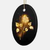 Goldene Rose (goldene Rose) Keramik Ornament (Links)