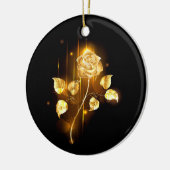 Goldene Rose (goldene Rose) Keramik Ornament (Links)