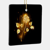 Goldene Rose (goldene Rose) Keramikornament (Rechts)