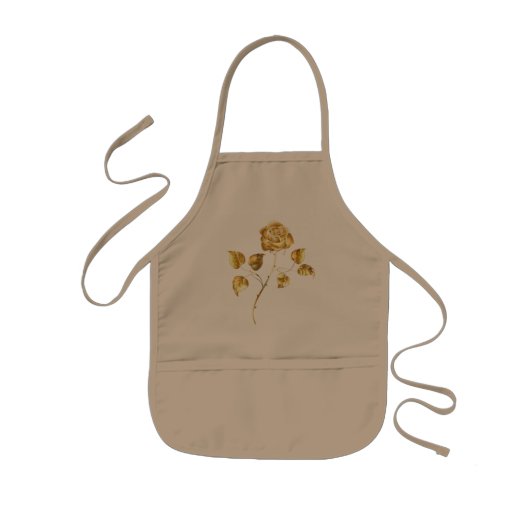 Goldene Rose (goldene Rose) Kinderschürze (Vorne)