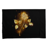 Goldene Rose (goldene Rose) Kissenbezug (Vorderseite-Rechts)