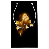 Goldene Rose (goldene Rose) Kleine Geschenktüte (Rückseite)