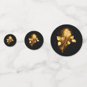 Goldene Rose (goldene Rose) Konfetti (Rückseiten)