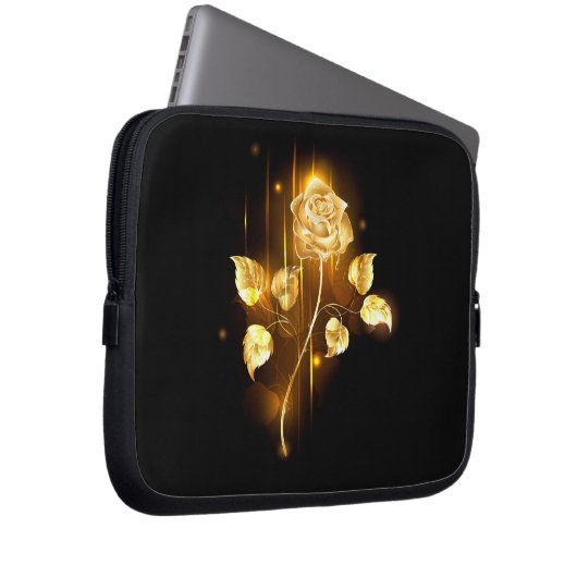 Goldene Rose (goldene Rose) Laptopschutzhülle (Vorne Rechts)