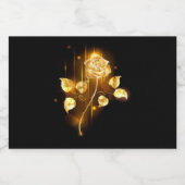 Goldene Rose (goldene Rose) Lebensmitteletikett (Einzelnes Label)