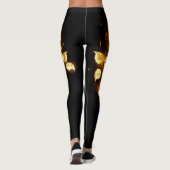 Goldene Rose (goldene Rose) Leggings (Rückseite)