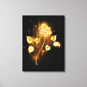 Goldene Rose (goldene Rose) Leinwanddruck
